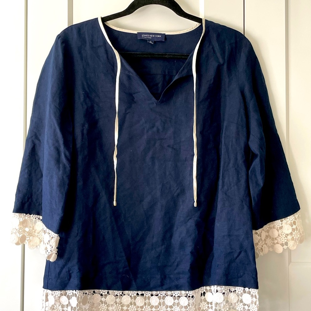 Jones New York Navy Tunic